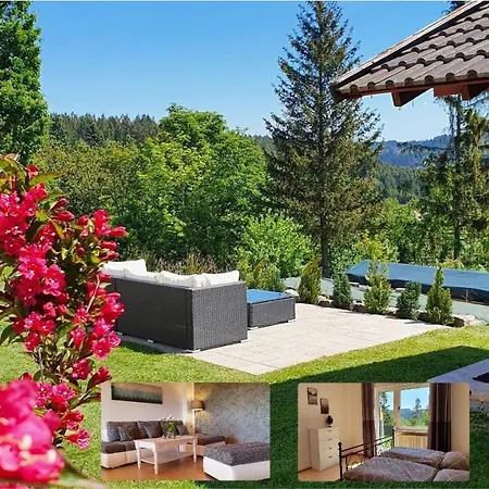 Moderne Ferienwohnung Mit Eigenem Garten Und Traumhaften Blick Wilhelmsthal Extérieur photo